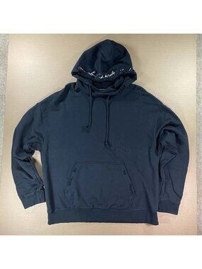 Midnight Organic Signature Applique Pullover Hoodie Larry June Men's Sz XL Rare